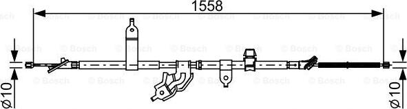 BOSCH 1 987 482 512 - Тросик, cтояночный тормоз autosila-amz.com