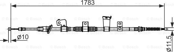 BOSCH 1 987 482 571 - Тросик, cтояночный тормоз autosila-amz.com