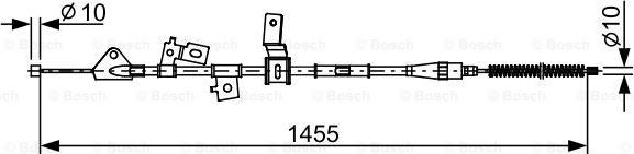 BOSCH 1 987 482 648 - Тросик, cтояночный тормоз autosila-amz.com