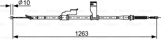 BOSCH 1 987 482 617 - Тросик, cтояночный тормоз autosila-amz.com