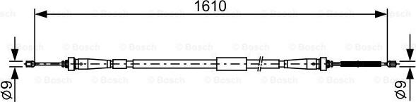 BOSCH 1 987 482 636 - Тросик, cтояночный тормоз autosila-amz.com