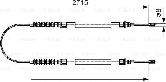 BOSCH 1 987 482 003 - Тросик, cтояночный тормоз autosila-amz.com