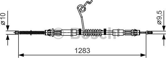 BOSCH 1 987 482 036 - Тросик, cтояночный тормоз autosila-amz.com