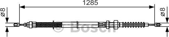 BOSCH 1 987 482 115 - Тросик, cтояночный тормоз autosila-amz.com