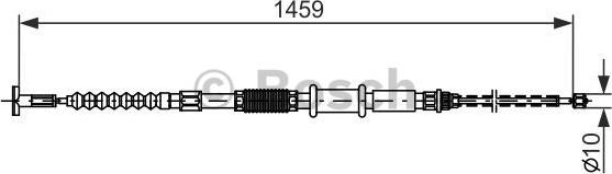 BOSCH 1 987 482 180 - Тросик, cтояночный тормоз autosila-amz.com