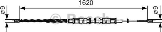 BOSCH 1 987 482 129 - Тросик, cтояночный тормоз autosila-amz.com