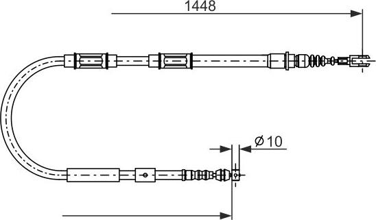 BOSCH 1 987 482 899 - Тросик, cтояночный тормоз autosila-amz.com