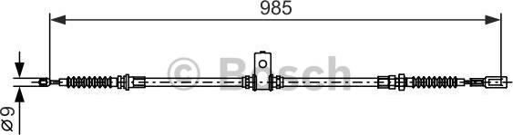 BOSCH 1 987 482 395 - Тросик, cтояночный тормоз autosila-amz.com