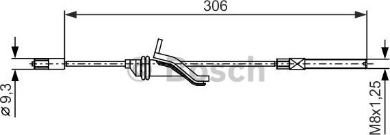 BOSCH 1 987 482 369 - Тросик, cтояночный тормоз autosila-amz.com