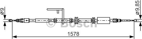 BOSCH 1 987 482 314 - Тросик, cтояночный тормоз autosila-amz.com