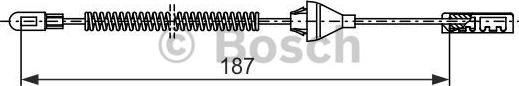 BOSCH 1 987 482 382 - Тросик, cтояночный тормоз autosila-amz.com