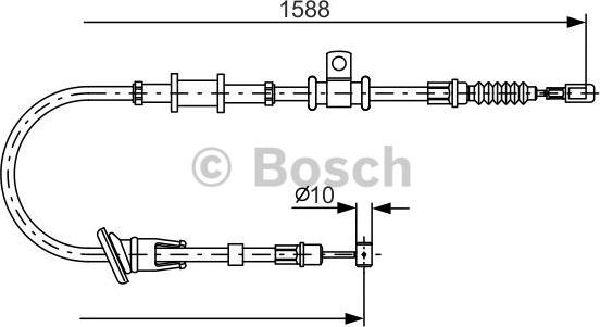 BOSCH 1 987 482 246 - Тросик, cтояночный тормоз autosila-amz.com