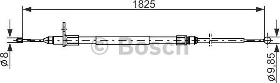 BOSCH 1 987 482 254 - Тросик, cтояночный тормоз autosila-amz.com