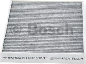BOSCH 1 987 432 311 - Фильтр кабины с активированным углем CITROEN C5 II, C5 III, C6 PEUGEOT 407, 407 SW 1.6-3.0D 05.04- autosila-amz.com