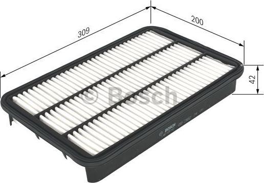 BOSCH 1 987 429 162 - 1 987 429 162_фильтр воздушный!\ Opel Frontera 2.2i/3.2i/2.2TD/Monterey 3.5i 97> autosila-amz.com