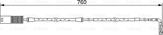 BOSCH 1 987 474 948 - Сигнализатор, износ тормозных колодок autosila-amz.com