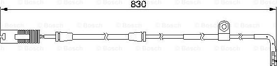 BOSCH 1 987 474 958 - Сигнализатор, износ тормозных колодок autosila-amz.com