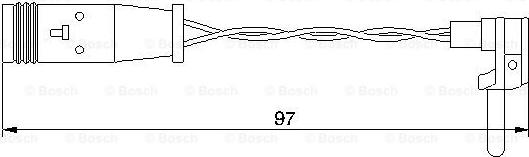 BOSCH 1 987 474 966 - Датчик износа торм. колодок MB W203/W204/W211/W212/W220/W221 00- перед/задн. autosila-amz.com