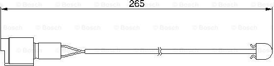 BOSCH 1 987 474 904 - Сигнализатор, износ тормозных колодок autosila-amz.com