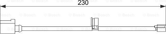 BOSCH 1 987 474 569 - Сигнализатор, износ тормозных колодок autosila-amz.com