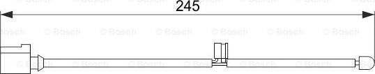 BOSCH 1 987 474 563 - Сигнализатор, износ тормозных колодок autosila-amz.com