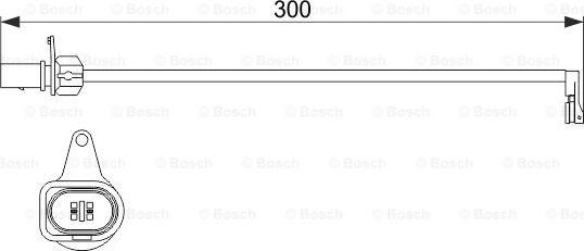 BOSCH 1 987 474 505 - Датчик износа дисковых тормозных колодок autosila-amz.com