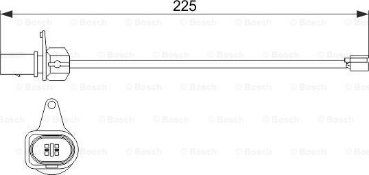 BOSCH 1 987 474 511 - Сигнализатор, износ тормозных колодок autosila-amz.com