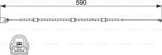 BOSCH 1 987 474 513 - Сигнализатор, износ тормозных колодок autosila-amz.com