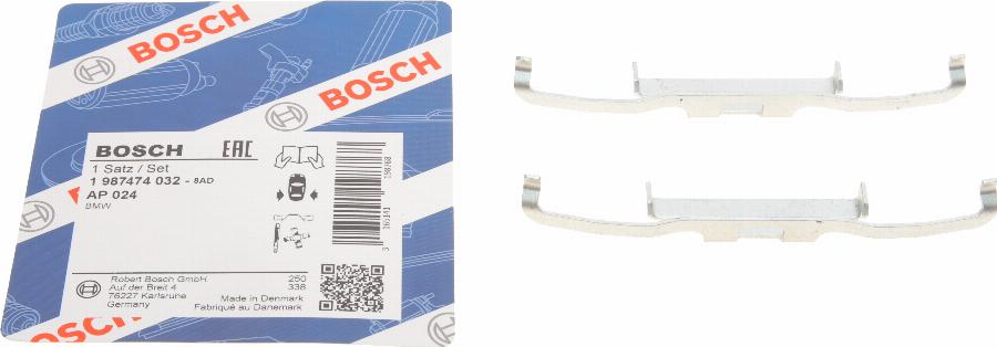 BOSCH 1 987 474 032 - Комплектующие для колодок дискового тормоза autosila-amz.com