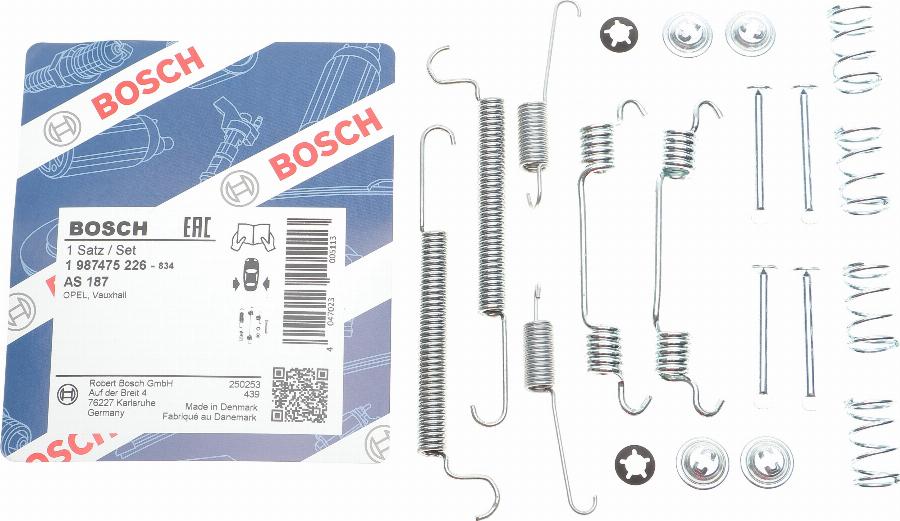 BOSCH 1 987 475 226 - Комплектующие, барабанный тормозной механизм autosila-amz.com