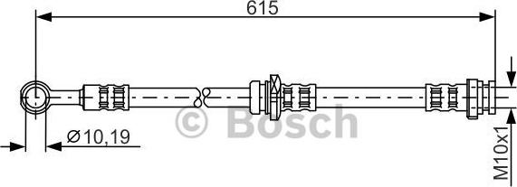 BOSCH 1 987 476 997 - Тормозной шланг autosila-amz.com