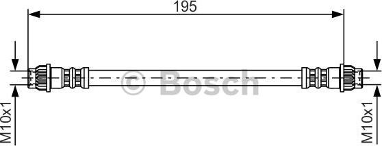 BOSCH 1 987 476 956 - Тормозной шланг autosila-amz.com