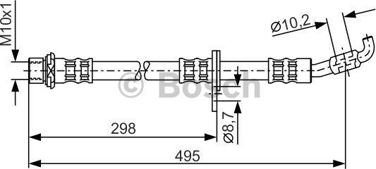 BOSCH 1 987 476 963 - Тормозной шланг autosila-amz.com