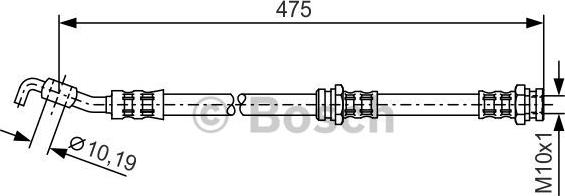 BOSCH 1 987 476 902 - Тормозной шланг autosila-amz.com