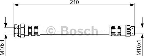 BOSCH 1 987 476 913 - Тормозной шланг autosila-amz.com