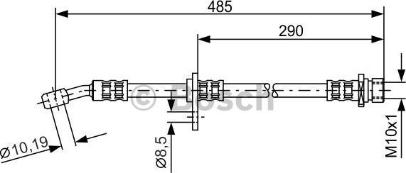 BOSCH 1 987 476 989 - Тормозной шланг autosila-amz.com