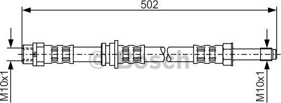 BOSCH 1 987 476 971 - Тормозной шланг autosila-amz.com