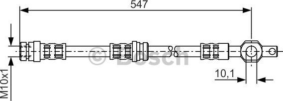 BOSCH 1 987 476 542 - Тормозной шланг autosila-amz.com