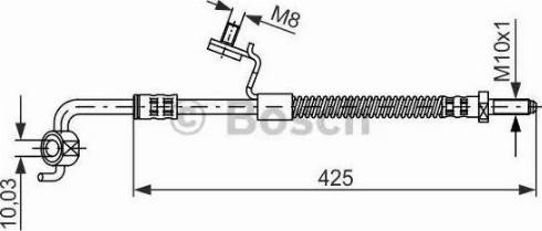 BOSCH 1 987 476 565 - Тормозной шланг autosila-amz.com