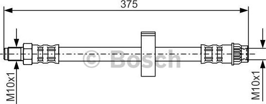 BOSCH 1 987 476 518 - Тормозной шланг autosila-amz.com