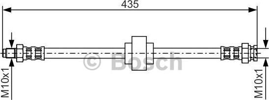 BOSCH 1 987 476 521 - Тормозной шланг autosila-amz.com