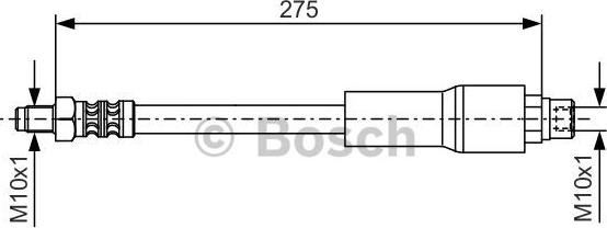 BOSCH 1 987 476 649 - Тормозной шланг autosila-amz.com