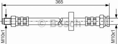 BOSCH 1 987 476 645 - Тормозной шланг autosila-amz.com