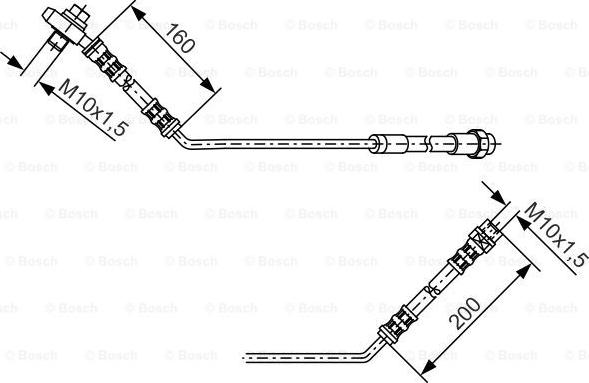 BOSCH 1 987 476 054 - Тормозной шланг autosila-amz.com