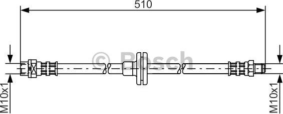 BOSCH 1 987 476 056 - Тормозной шланг autosila-amz.com