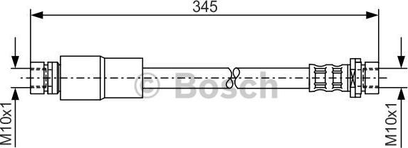 BOSCH 1 987 476 058 - Тормозной шланг autosila-amz.com