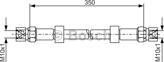 BOSCH 1 987 476 008 - Тормозной шланг autosila-amz.com