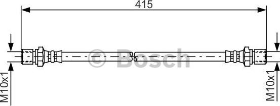 BOSCH 1 987 476 011 - Тормозной шланг autosila-amz.com