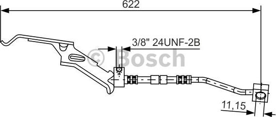 BOSCH 1 987 476 085 - Тормозной шланг autosila-amz.com