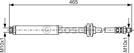 BOSCH 1 987 476 079 - Тормозной шланг autosila-amz.com